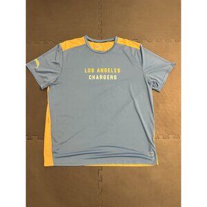 Los Angeles Chargers NFL Shirt Mens 2XL Blue Gold MSX Michael Strahan